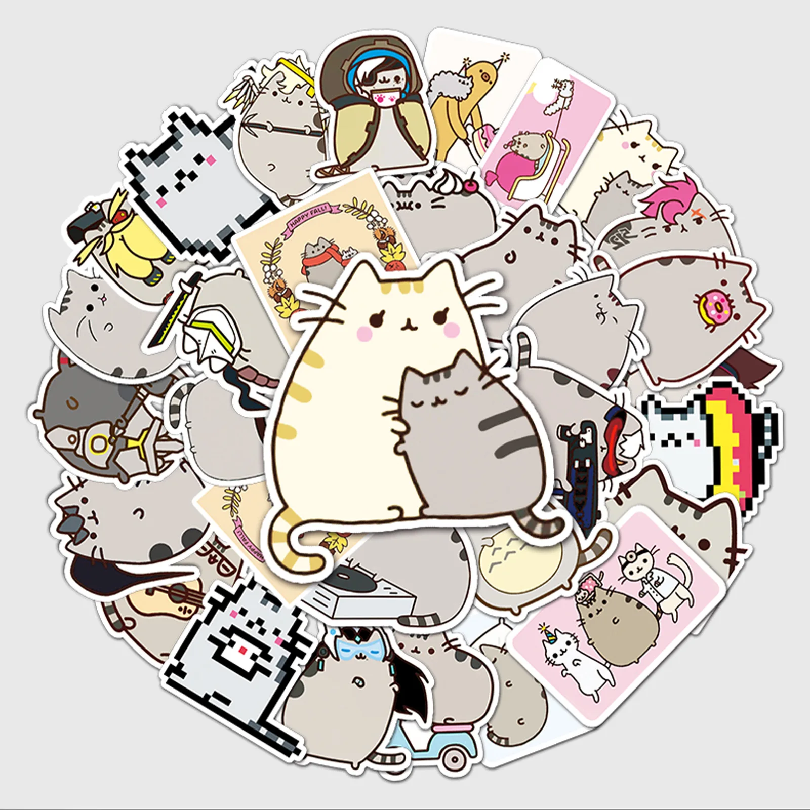 50Pcs Cartoon Cat Stickers Waterproof Wall Sticker Skateboard Motorcycle Luggage Laptop Home Office Decor Sticker Kids Gifts
50Pcs Cartoon Cat Stickers Waterproof Wall Sticker Skateboard Motorcycle Luggage Laptop Home Office Decor Sticker Kids Gifts