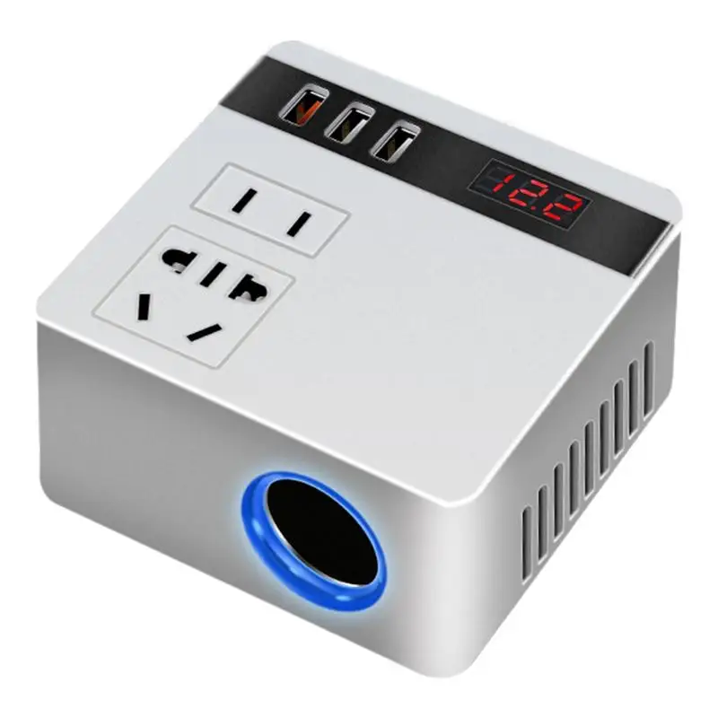 Car Plug Adapter Power Inverter 150W Car Adapter 12V 24V To 220V Smart Digital Display Auto Truck Converter For Air Compressor
Car Plug Adapter Power Inverter 150W Car Adapter 12V 24V To 220V Smart Digital Display Auto Truck Converter For Air Compressor