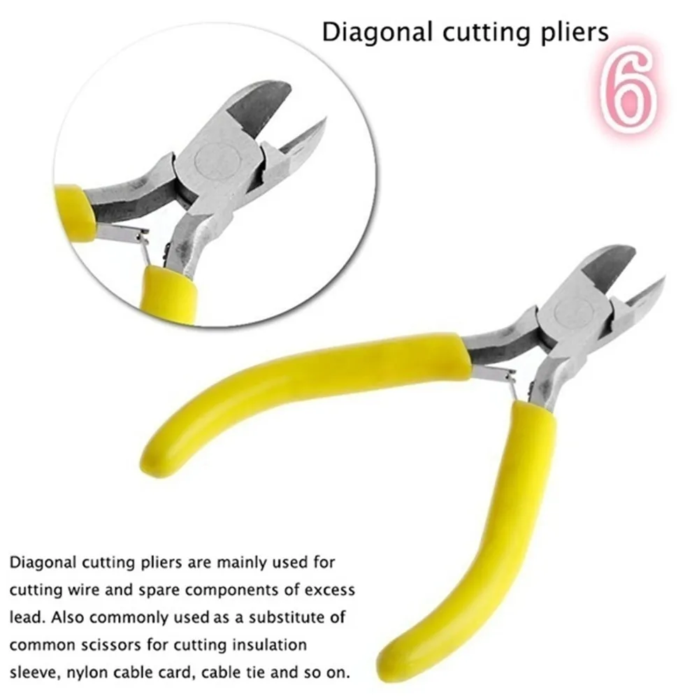 6 Typies Model Plier Wire Cut Line Stripping Multitool Stripper Knife Crimper Crimping Tool Cable Cutter Electric Forceps
6 Typies Model Plier Wire Cut Line Stripping Multitool Stripper Knife Crimper Crimping Tool Cable Cutter Electric Forceps