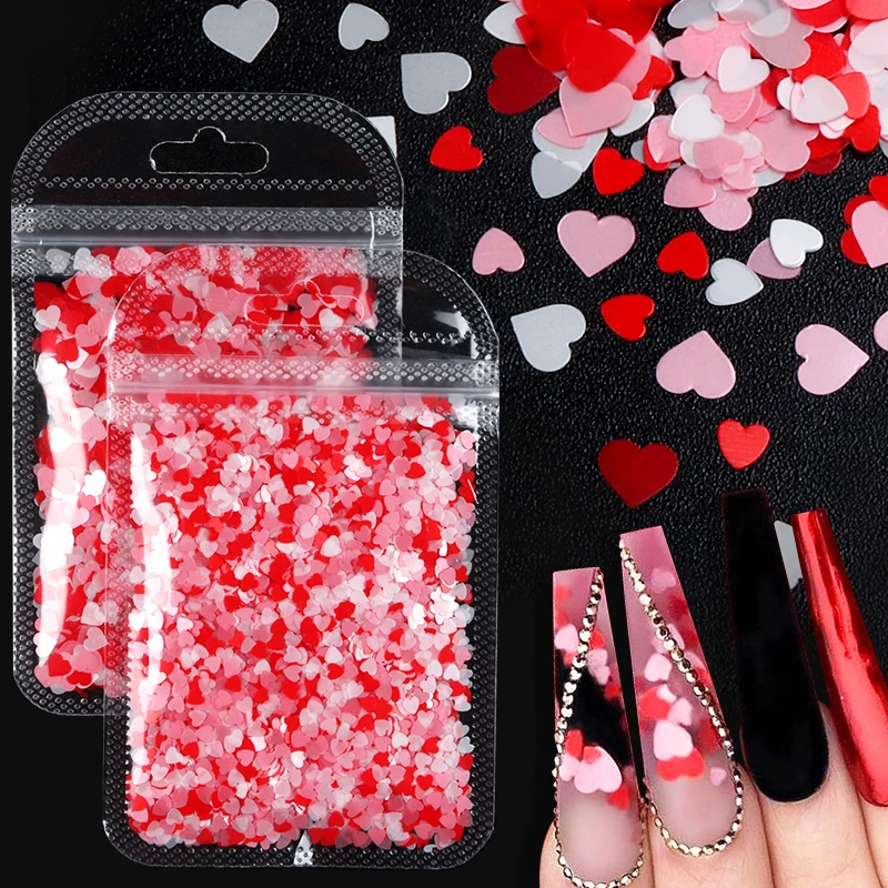 1 Bag Butterfly Flowers Nail Sequins Pink Red Love Heart Shape Flakes Valentine's Day Design Nails Art Decorations
1 Bag Butterfly Flowers Nail Sequins Pink Red Love Heart Shape Flakes Valentine's Day Design Nails Art Decorations