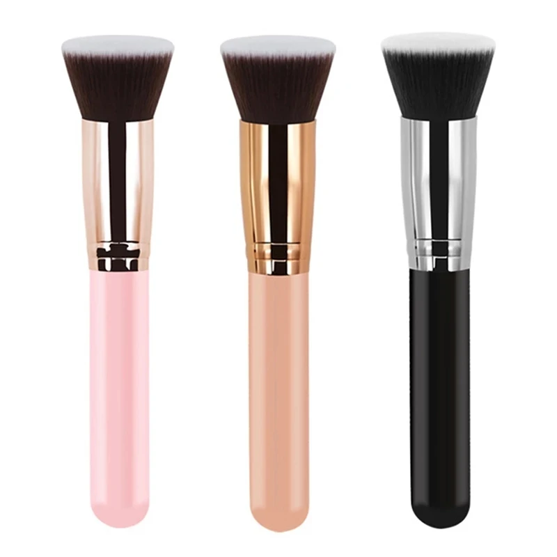 

Makeup Brush Flat Top Kabuki Foundation Brush for Liquid Cream and Powder Contour Buffing Blending Concealer Face Brush