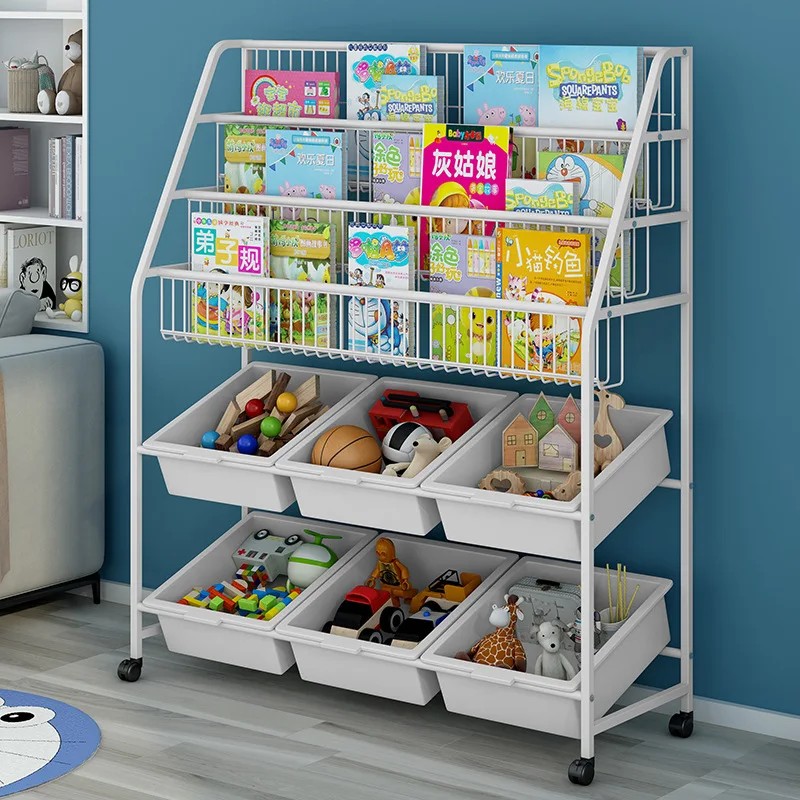 92cm Long Children's Bookshelf Basket Design Baby Toy Storage Rack Organize Storage Shelves Movable Organizer Shelf with Wheels
92cm Long Children's Bookshelf Basket Design Baby Toy Storage Rack Organize Storage Shelves Movable Organizer Shelf with Wheels