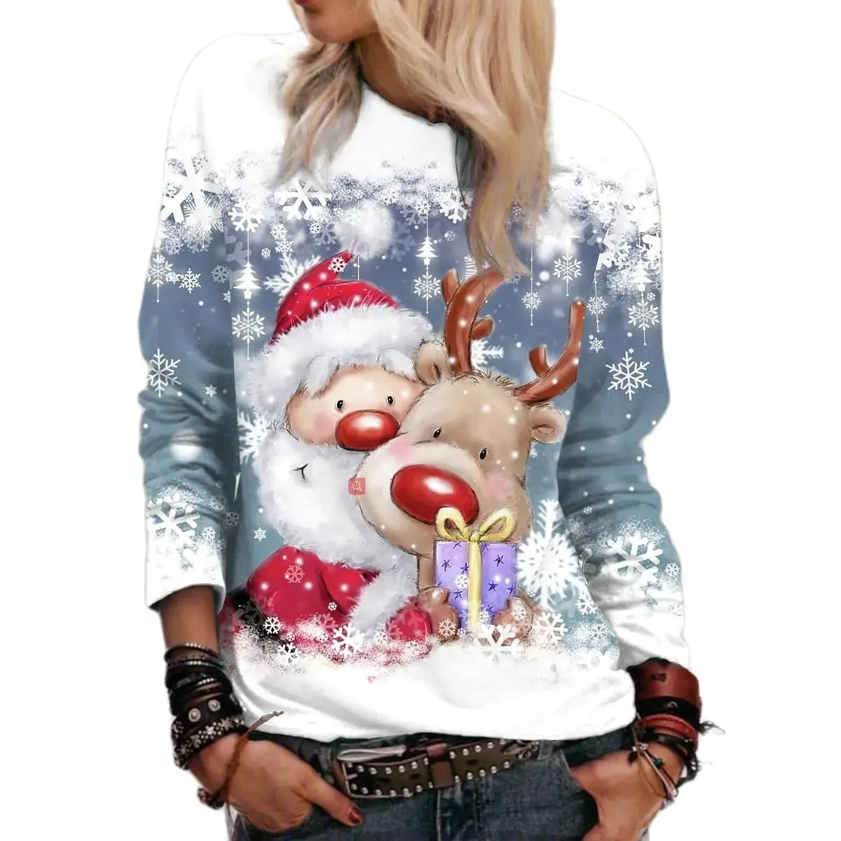 2022 Christmas T Shirt For Women 3d Snowman Long Sleeve Tees Tops Kawaii Xmas T-shirts Oversized Streetwear Y2k Women's Clothing
2022 Christmas T Shirt For Women 3d Snowman Long Sleeve Tees Tops Kawaii Xmas T-shirts Oversized Streetwear Y2k Women's Clothing