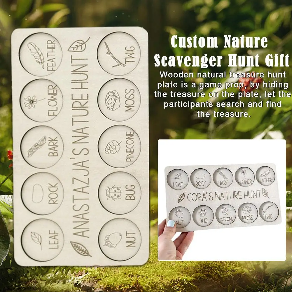 Creative Wooden Nature Scavenger Hunt Game Gift Nature Game Nut Tray Prop Accessories Treasure Leaf Gatherings Party Q5O1
Creative Wooden Nature Scavenger Hunt Game Gift Nature Game Nut Tray Prop Accessories Treasure Leaf Gatherings Party Q5O1