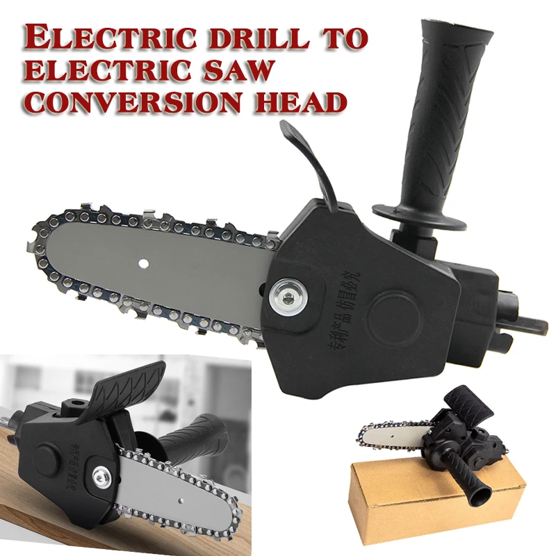4/6 Inch Woodworking Pruning Electric Drill Modified To Electric Chainsaw adapter Tool Portable Conversion Head Kits
4/6 Inch Woodworking Pruning Electric Drill Modified To Electric Chainsaw adapter Tool Portable Conversion Head Kits