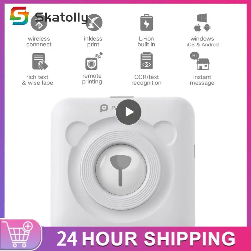 Mini Portable Thermal Printer Paper Photo Pocket Thermal Printer 58 mm Printing Wireless -Compatible Printers
Mini Portable Thermal Printer Paper Photo Pocket Thermal Printer 58 mm Printing Wireless -Compatible Printers