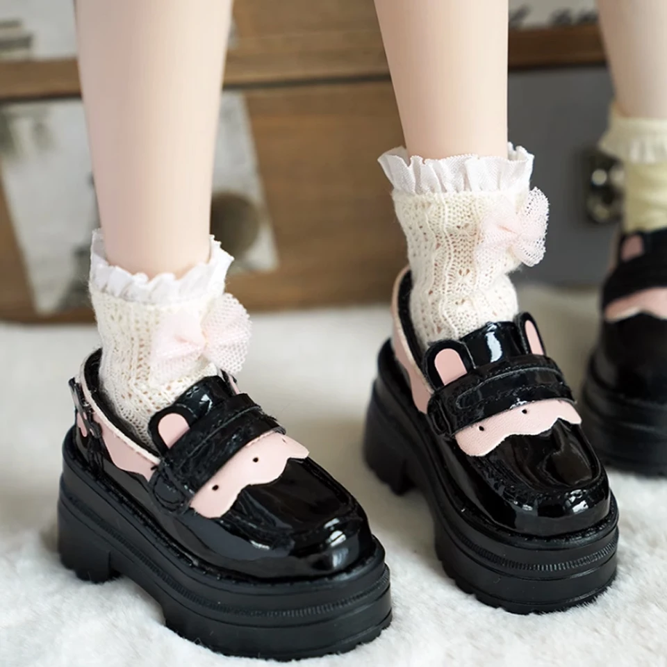 BJD 4 Points Baby Shoes Bear Girl MSD Rabbit Bean MDD Black PU Color Matching Shoes Retro Thick Sole Baby Shoes
BJD 4 Points Baby Shoes Bear Girl MSD Rabbit Bean MDD Black PU Color Matching Shoes Retro Thick Sole Baby Shoes