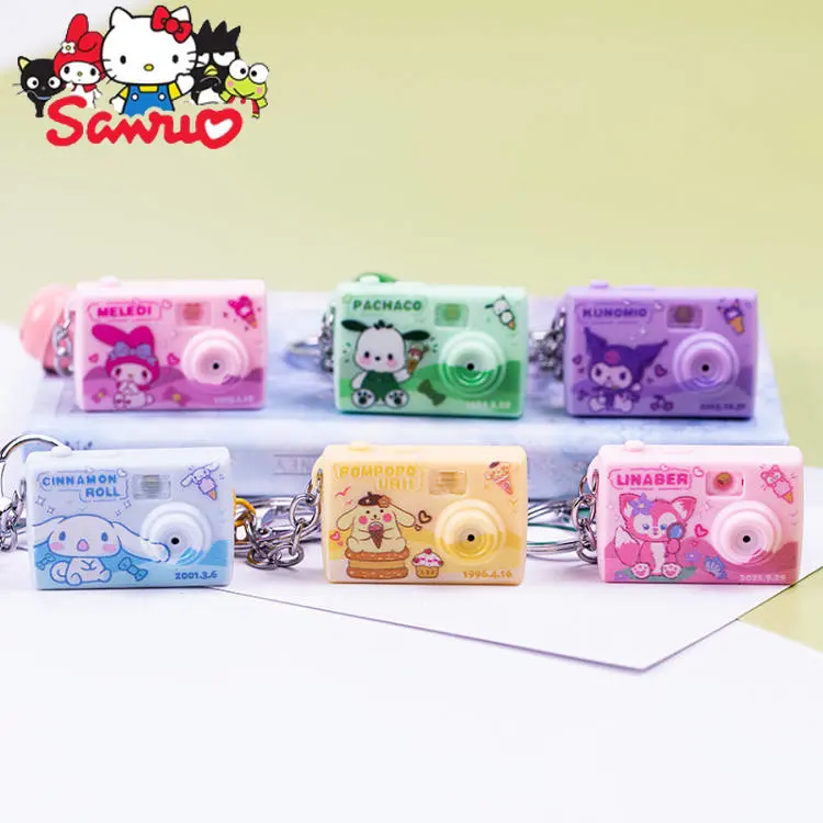 1Pc Mini Sanrio Melody Kuromi Hello Kitty Cinnamoroll Luminous Camera Pendant LED Sound Camera Keychain Bag Creative Ornaments
1Pc Mini Sanrio Melody Kuromi Hello Kitty Cinnamoroll Luminous Camera Pendant LED Sound Camera Keychain Bag Creative Ornaments