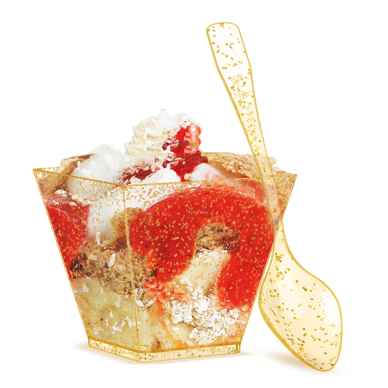 50Pcs Plastic Dessert Cups WItha Spoons 60ml Mini Dessert Cup Reusable Cups For Dessert Pudding Mousse Party Kitchen Tools
50Pcs Plastic Dessert Cups WItha Spoons 60ml Mini Dessert Cup Reusable Cups For Dessert Pudding Mousse Party Kitchen Tools
