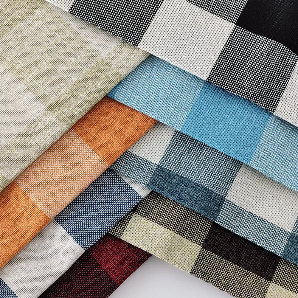 Plaid Cotton Linen Fabric By The Meter for Tablecloth Sofa Covers Diy Sewing Yarn-dyed Thickened Cloth Black blue Red Decorative 
Plaid Cotton Linen Fabric By The Meter for Tablecloth Sofa Covers Diy Sewing Yarn-dyed Thickened Cloth Black blue Red Decorative