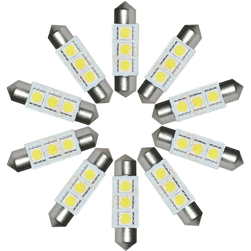 Dome Car Lights License Plate Lamp Bulb 4pcs Replacement Kit Accessories Set 36mm DC12V Festoon 5050 SMD
Dome Car Lights License Plate Lamp Bulb 4pcs Replacement Kit Accessories Set 36mm DC12V Festoon 5050 SMD
