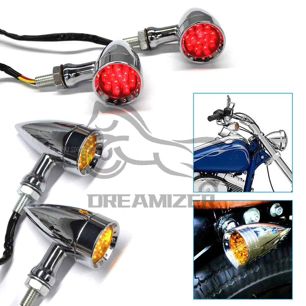 1Pair For Harley Davidson Honda Yamaha Suzuki Motorcycle LED Turn Signal RED AMBER Light Brake Running Tail Lights Motorbikes
1Pair For Harley Davidson Honda Yamaha Suzuki Motorcycle LED Turn Signal RED AMBER Light Brake Running Tail Lights Motorbikes