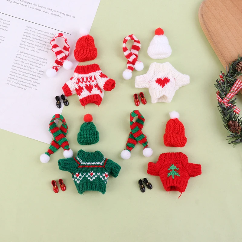1Set Dollhouse Mini Knitted Sweater Hat Scarf Shoes Christmas 25cm Doll Clothes Dolls Accessories
1Set Dollhouse Mini Knitted Sweater Hat Scarf Shoes Christmas 25cm Doll Clothes Dolls Accessories