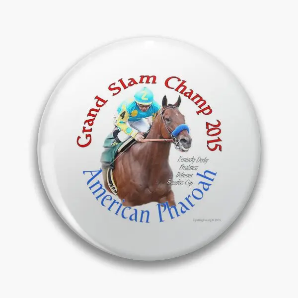 American Pharoah Grand Slam Champ 2015 Soft Button Pin Metal Jewelry Lover Collar Clothes Badge Hat Cute Lapel Pin Cartoon
American Pharoah Grand Slam Champ 2015 Soft Button Pin Metal Jewelry Lover Collar Clothes Badge Hat Cute Lapel Pin Cartoon