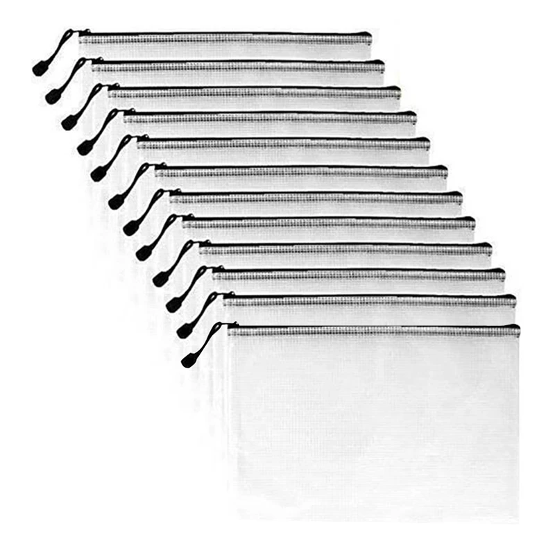 12PCS A3 Folder, Information Zipper Bag Plastic Wallet Mesh File Bag Zipper Bag Zipper Wallet
12PCS A3 Folder, Information Zipper Bag Plastic Wallet Mesh File Bag Zipper Bag Zipper Wallet