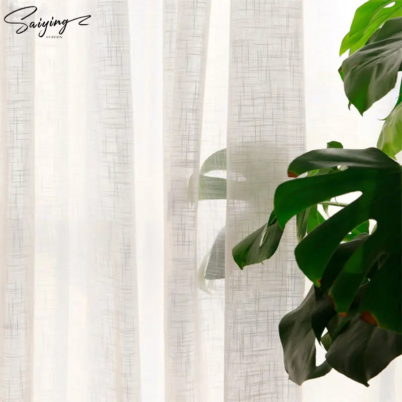 Japan Style Linen Tulle Window Curtains for Living Room White Thick Sheer Curtain For Bedroom Kitchen Voile Blinds Home Decor
Japan Style Linen Tulle Window Curtains for Living Room White Thick Sheer Curtain For Bedroom Kitchen Voile Blinds Home Decor