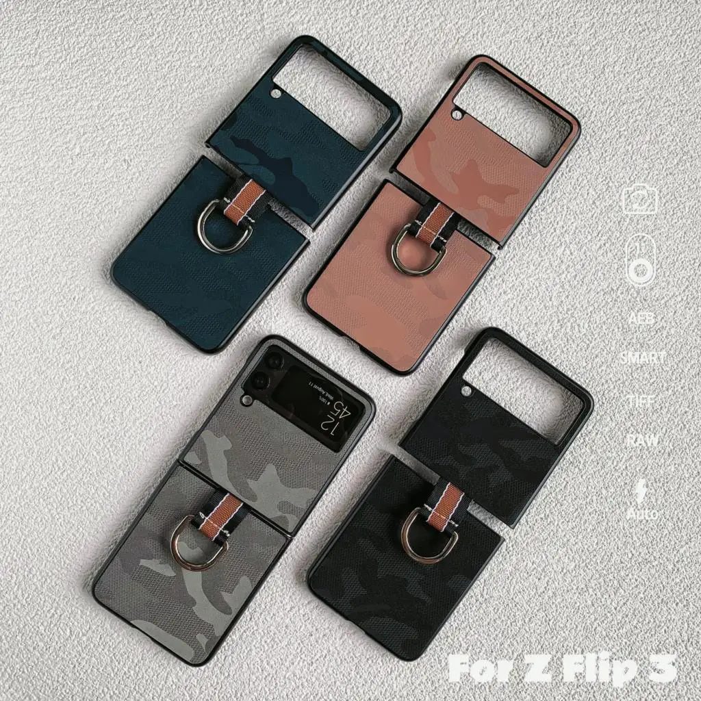 Camouflage Leather Case for Samsung Z Flip 3 With Fastened Ring Anti-fall Shell Leather Litchi Pattern Military Camouflage Cases
Camouflage Leather Case for Samsung Z Flip 3 With Fastened Ring Anti-fall Shell Leather Litchi Pattern Military Camouflage Cases