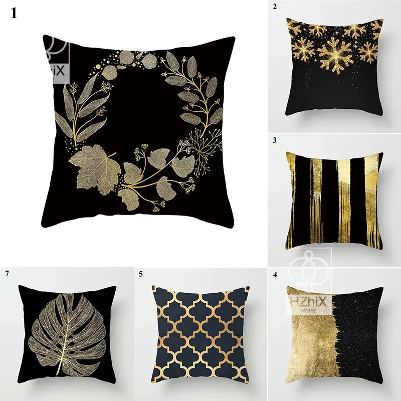 Black Gold Printing Pillowcases Peach Skin Pillow Home Modern Simplicity Car Backrest Cover Multifunctional Sofa Fashion Decor
Black Gold Printing Pillowcases Peach Skin Pillow Home Modern Simplicity Car Backrest Cover Multifunctional Sofa Fashion Decor