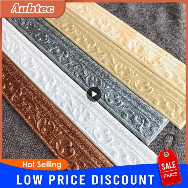 3D Wall Trim Line Skirting Border Self Adhesive Waterproof Baseboard Wallpaper Wall Corner Sticker For Home Decoration
3D Wall Trim Line Skirting Border Self Adhesive Waterproof Baseboard Wallpaper Wall Corner Sticker For Home Decoration