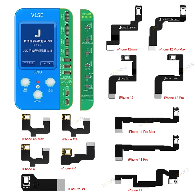 

JC V1SE Dot matrix cable for Repair iPhone 8/8P/X/XR/XS/11 Pro/11Pro Max Face ID & Truetone Without Original Receiver PFC Use