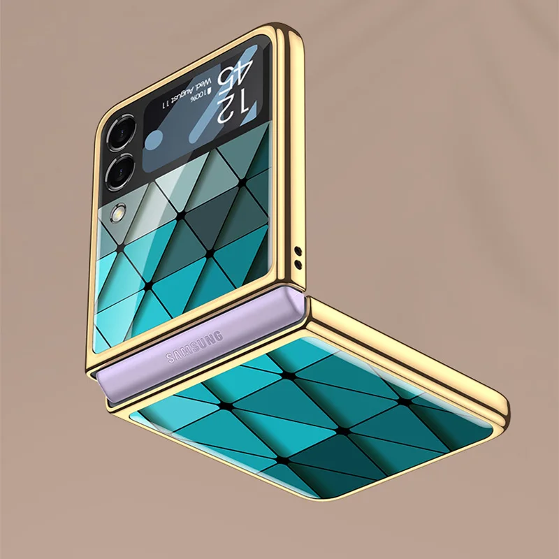 Plating Glass Case For Samsung Galaxy Z Flip 3 5G Phone Cover Luxury Precise Hole Protective Film Fitted Case Phone Accessories
Plating Glass Case For Samsung Galaxy Z Flip 3 5G Phone Cover Luxury Precise Hole Protective Film Fitted Case Phone Accessories
