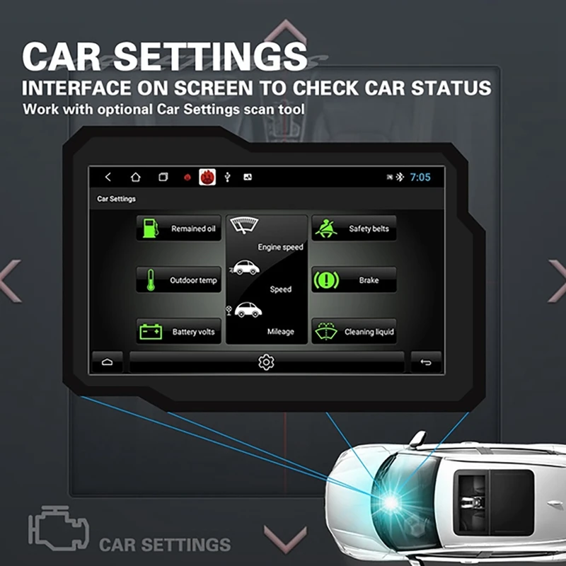 

Android 10.0 Car Stereo Radio 7Inch Contact Screen Car MP5 Bluetooth WIFI GPS Charge USB Port FM Radio Receiver 1+16G