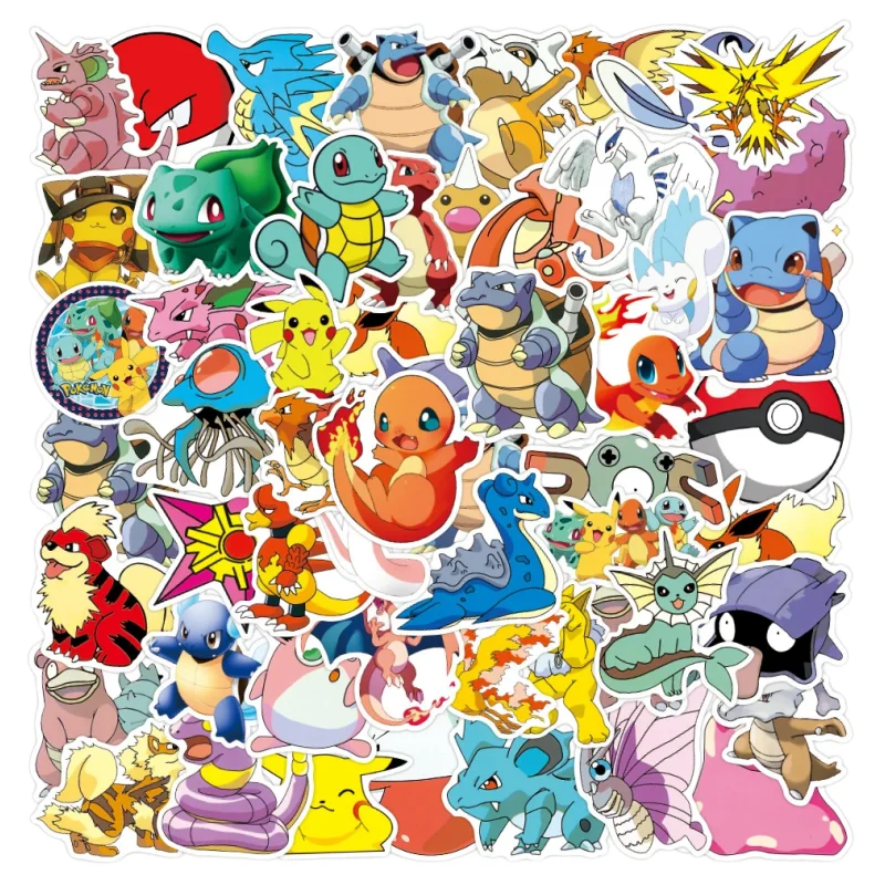NEW 50pcs Kawaii Pokemon Anime Stickers Pikachu Stickers Laptop Suitcase Skateboard Guitar Phone Cartoon Stickers Kids Gift Toys
NEW 50pcs Kawaii Pokemon Anime Stickers Pikachu Stickers Laptop Suitcase Skateboard Guitar Phone Cartoon Stickers Kids Gift Toys