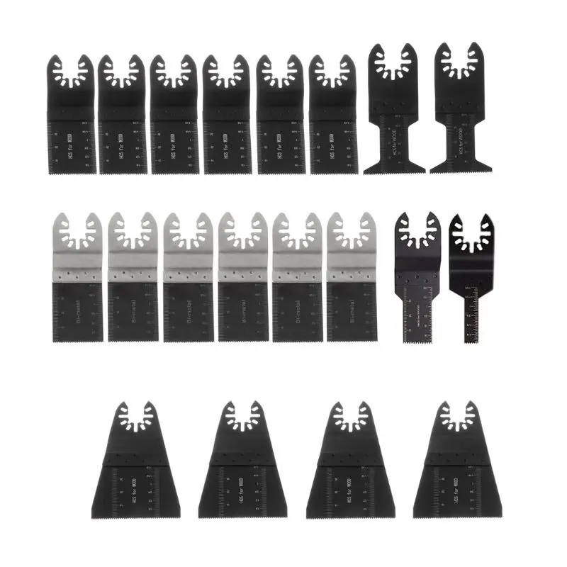 20Pcs/Set Metal Saw Blades Oscillating Multi Tool Accessories Kit for Fein Makit
20Pcs/Set Metal Saw Blades Oscillating Multi Tool Accessories Kit for Fein Makit