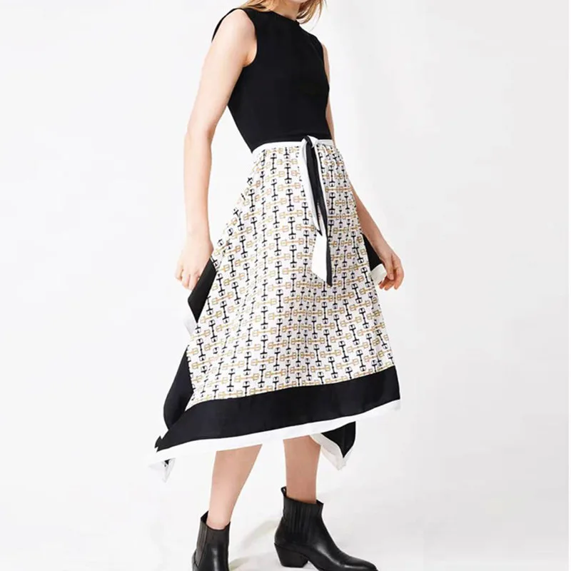 New Woman Dress Fashion Maje Dress for Women O-neck Splicing Asymmetrical Dress Spring Summer French Dress Women Maje
New Woman Dress Fashion Maje Dress for Women O-neck Splicing Asymmetrical Dress Spring Summer French Dress Women Maje