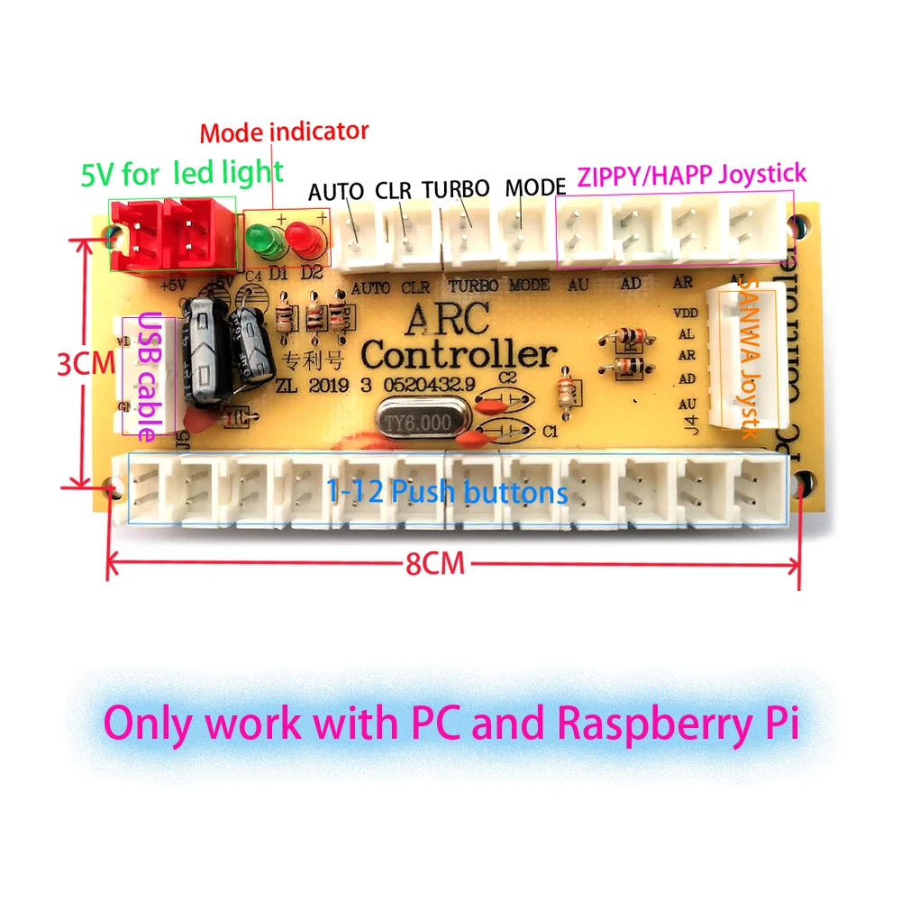 USB-кабель с нулевой задержкой для ПК и Raspberry Pi | Спорт развлечения