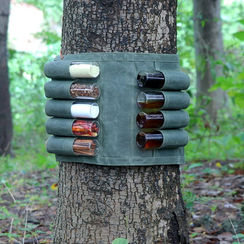Outdoor Spice Bottle Bag Folding Waterproof Camping Condiment Jar Picnic Tableware Storage Bag Hiking Bushcraft Picnic BBQ Holde
Outdoor Spice Bottle Bag Folding Waterproof Camping Condiment Jar Picnic Tableware Storage Bag Hiking Bushcraft Picnic BBQ Holde