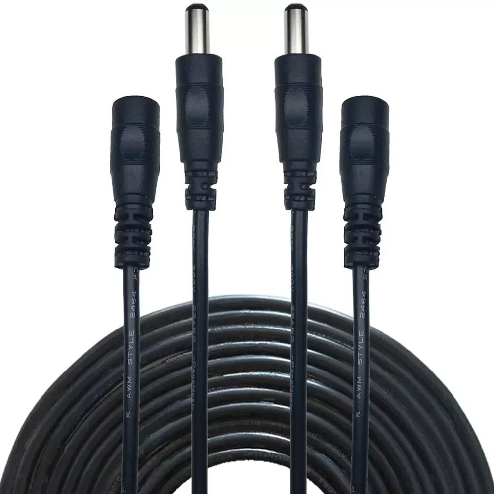 12V Extension Cable White Black 2.1mm*5.5mm 50cm 1m 2m 3m 5m 10m Power Extend Cord Wire For CCTV Router Camera LED Strip
12V Extension Cable White Black 2.1mm*5.5mm 50cm 1m 2m 3m 5m 10m Power Extend Cord Wire For CCTV Router Camera LED Strip