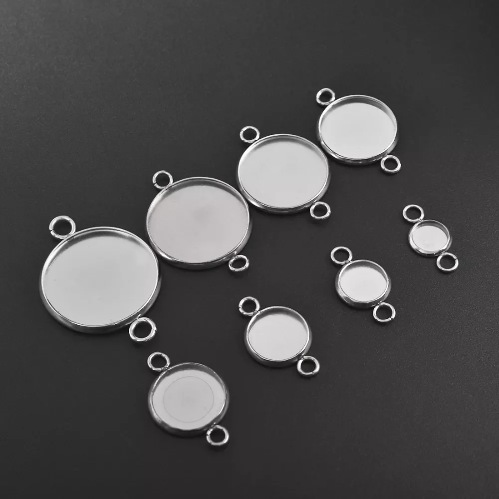 Stainless Steel Connector Setting Round Double Loop Cabochon Base Cameo Bezel 6mm 8mm 10mm 12mm 14mm 16mm 18mm 20mm 25mm
Stainless Steel Connector Setting Round Double Loop Cabochon Base Cameo Bezel 6mm 8mm 10mm 12mm 14mm 16mm 18mm 20mm 25mm