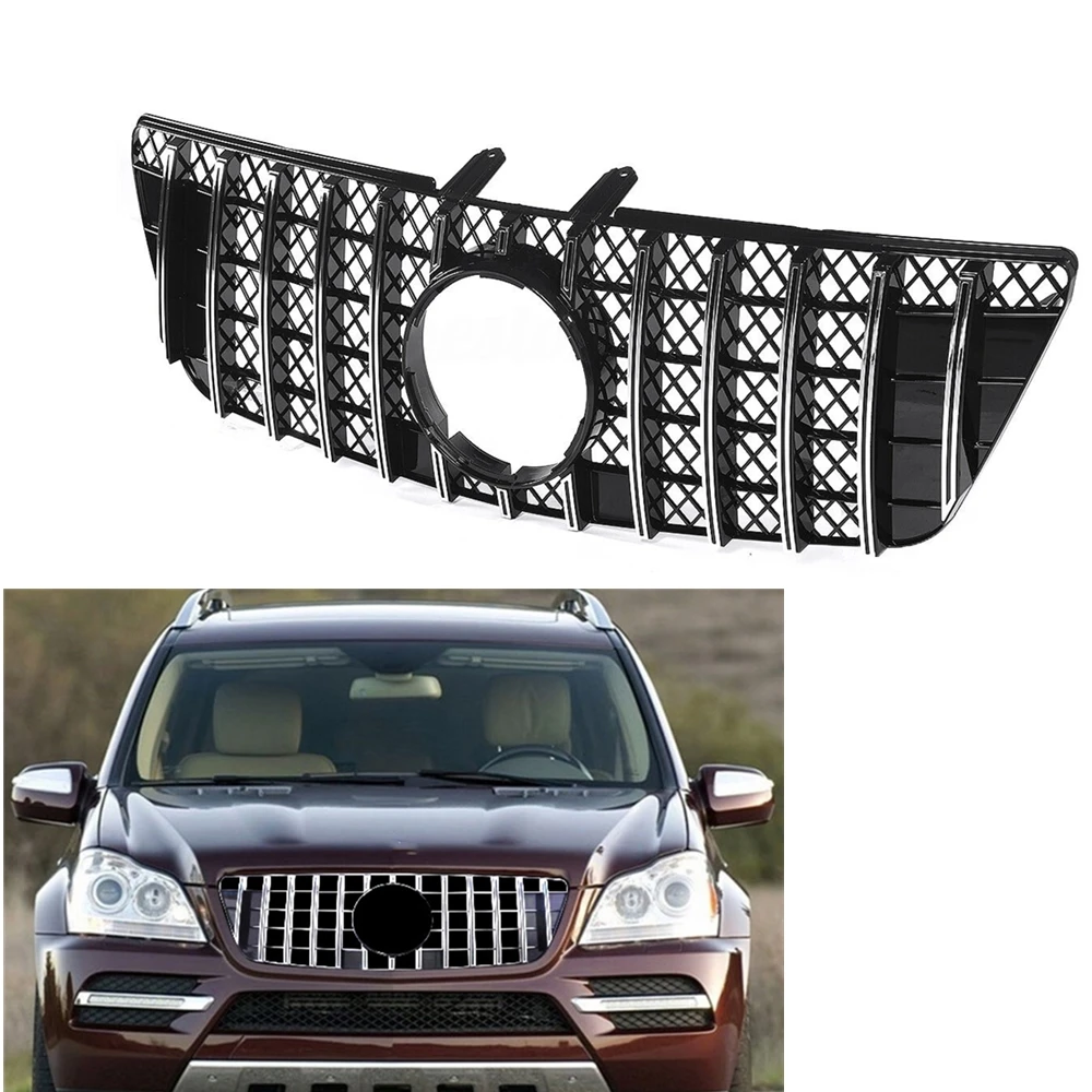 Серебристый передний решетчатый гриль для Mercedes Benz ML Class W164 2009-2011 GT R, стильная Автомобильная Замена верхнего бампера, магнитная решетка
Серебристый передний решетчатый гриль для Mercedes Benz ML Class W164 2009-2011 GT R, стильная Автомобильная Замена верхнего бампера, магнитная решетка