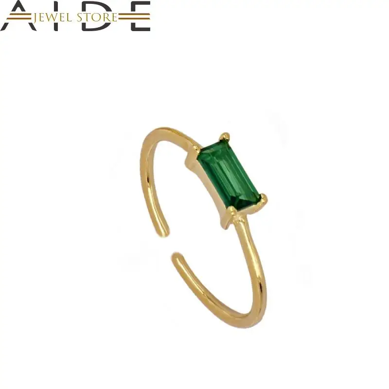 Aide Luxury Wedding Band 925 Sterling Silver Colorful Square Zircon Opening Ring For Women Girls Adjustable Ring Unusual Jewelry
Aide Luxury Wedding Band 925 Sterling Silver Colorful Square Zircon Opening Ring For Women Girls Adjustable Ring Unusual Jewelry