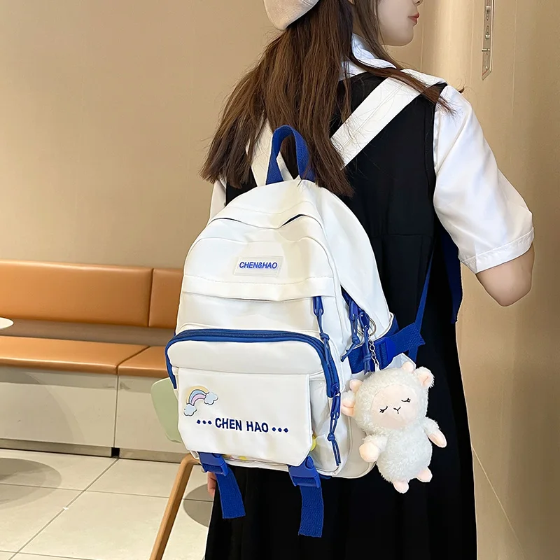Small Women's Backpack Fashion Contrast Color Waterproof Nylon Girl Children's Bag Korean Casual Young Girl's Bag Female Mini
Small Women's Backpack Fashion Contrast Color Waterproof Nylon Girl Children's Bag Korean Casual Young Girl's Bag Female Mini