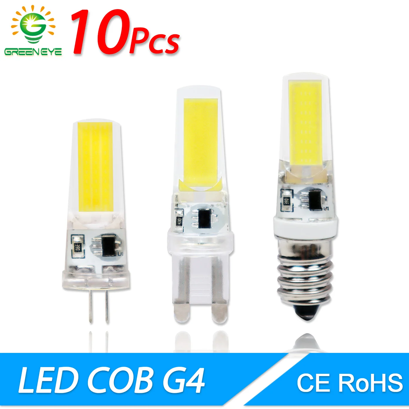 

10pcs LED G4 G9 E14 3W 6W 9W Light Bulb AC/DC 12V 220V LED Lamp COB Spotlight Chandelier Lighting Replace 30W 60W Halogen Lamps