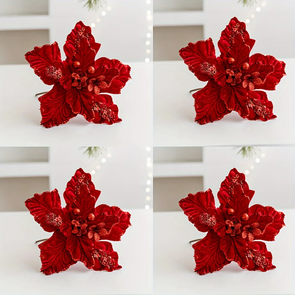 Искусственные золотые рождественские цветы
Искусственные золотые рождественские цветы