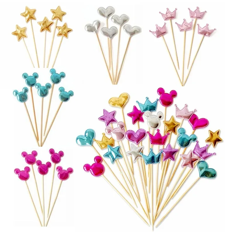 20Pcs PU Leather Heart Star Crown Head Cake Topper For Birthday Cupcake Flag Baby Shower Party Wedding Decoration Baking Supplie
20Pcs PU Leather Heart Star Crown Head Cake Topper For Birthday Cupcake Flag Baby Shower Party Wedding Decoration Baking Supplie