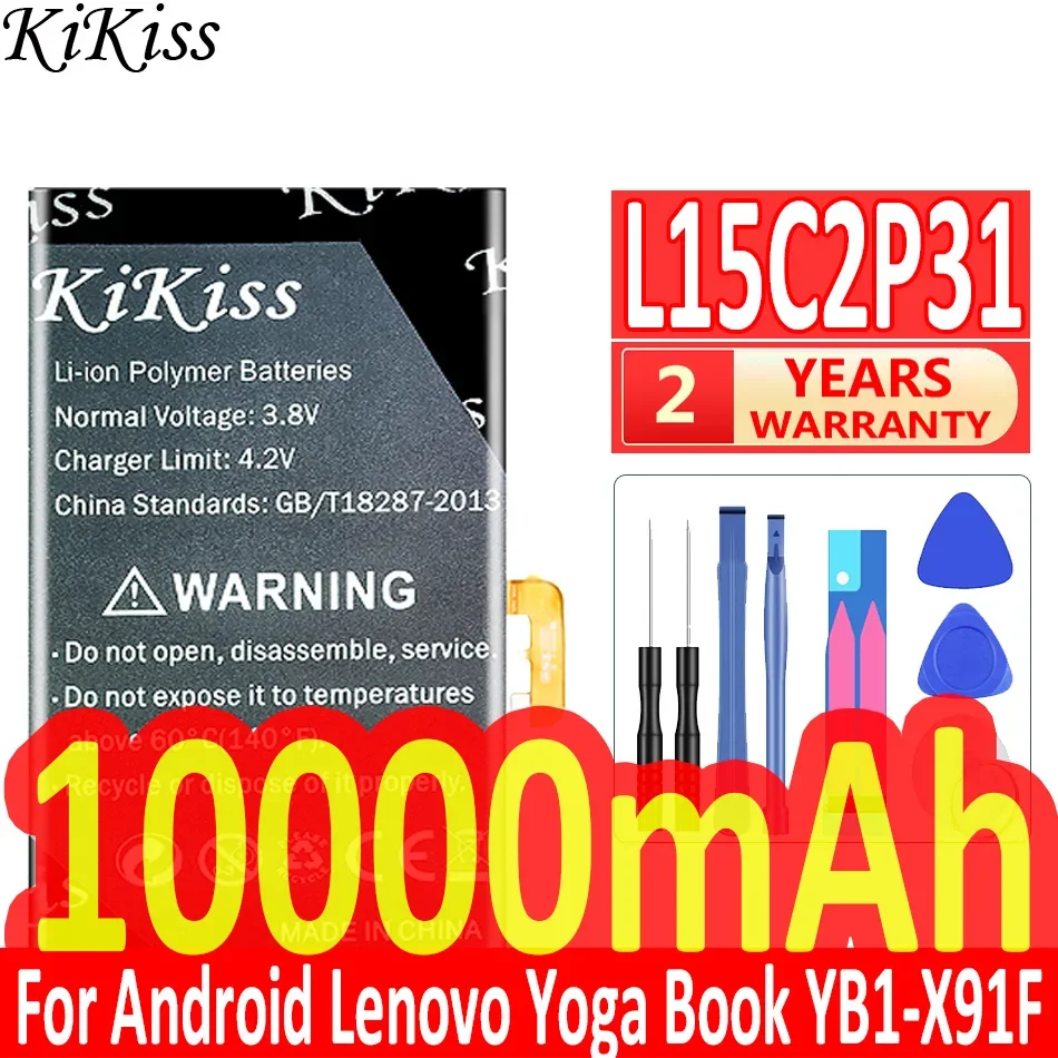 10000mAh KiKiss Powerful Battery L15C2P31 For Lenovo Yoga Book YB1-X91F X91L X91X YB1-X90F YB1-X90L Series Tablet Battery
10000mAh KiKiss Powerful Battery L15C2P31 For Lenovo Yoga Book YB1-X91F X91L X91X YB1-X90F YB1-X90L Series Tablet Battery