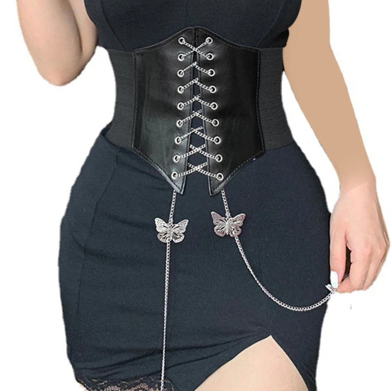 2022 Fashion Chain Corset Women Bandage Waist Trainer Body Shaper Sexy Bustier Underbust Slimming Waist Belt Cincher
2022 Fashion Chain Corset Women Bandage Waist Trainer Body Shaper Sexy Bustier Underbust Slimming Waist Belt Cincher