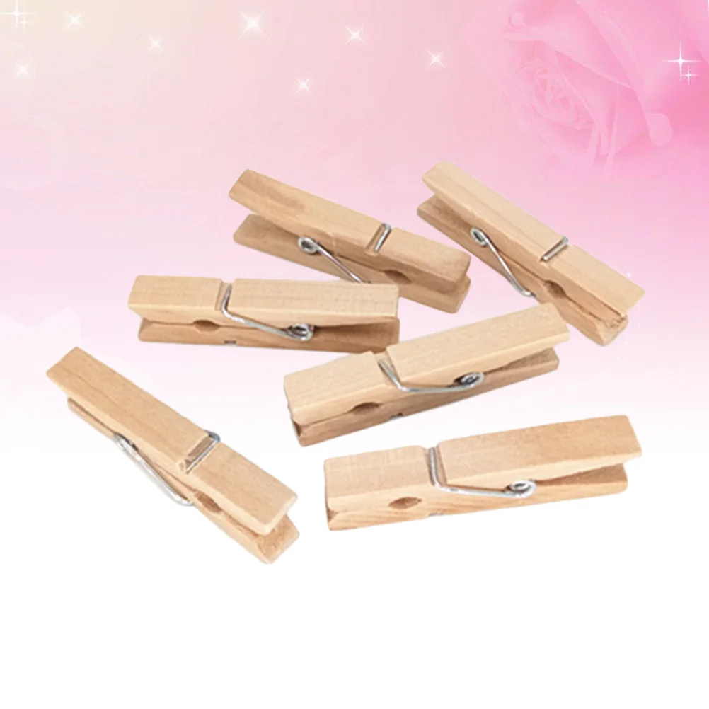 30Pcs Natural Wooden Photo Clips Mini Clothespins Multi-function Paper Message Pegs(3x04cm)
30Pcs Natural Wooden Photo Clips Mini Clothespins Multi-function Paper Message Pegs(3x04cm)