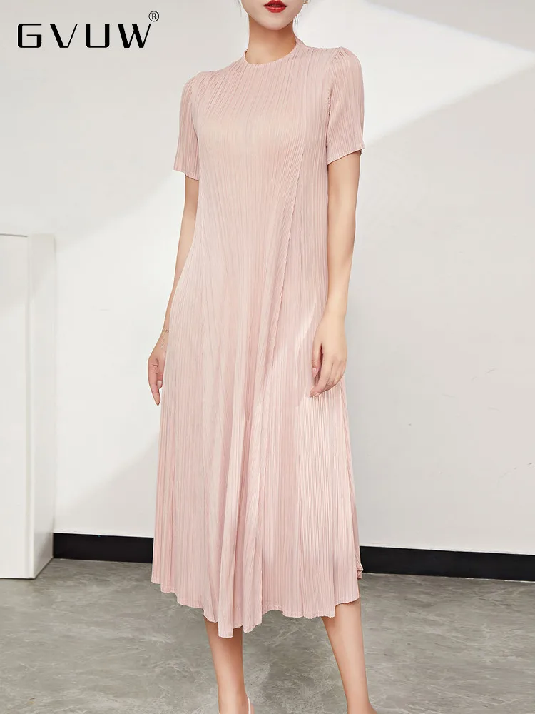 GVUW Light Luxury Pleated Casual Dress For Women Loose Short Sleeve 2023 Summer New Female Fashion Solid Color Clothing 17G1772
GVUW Light Luxury Pleated Casual Dress For Women Loose Short Sleeve 2023 Summer New Female Fashion Solid Color Clothing 17G1772