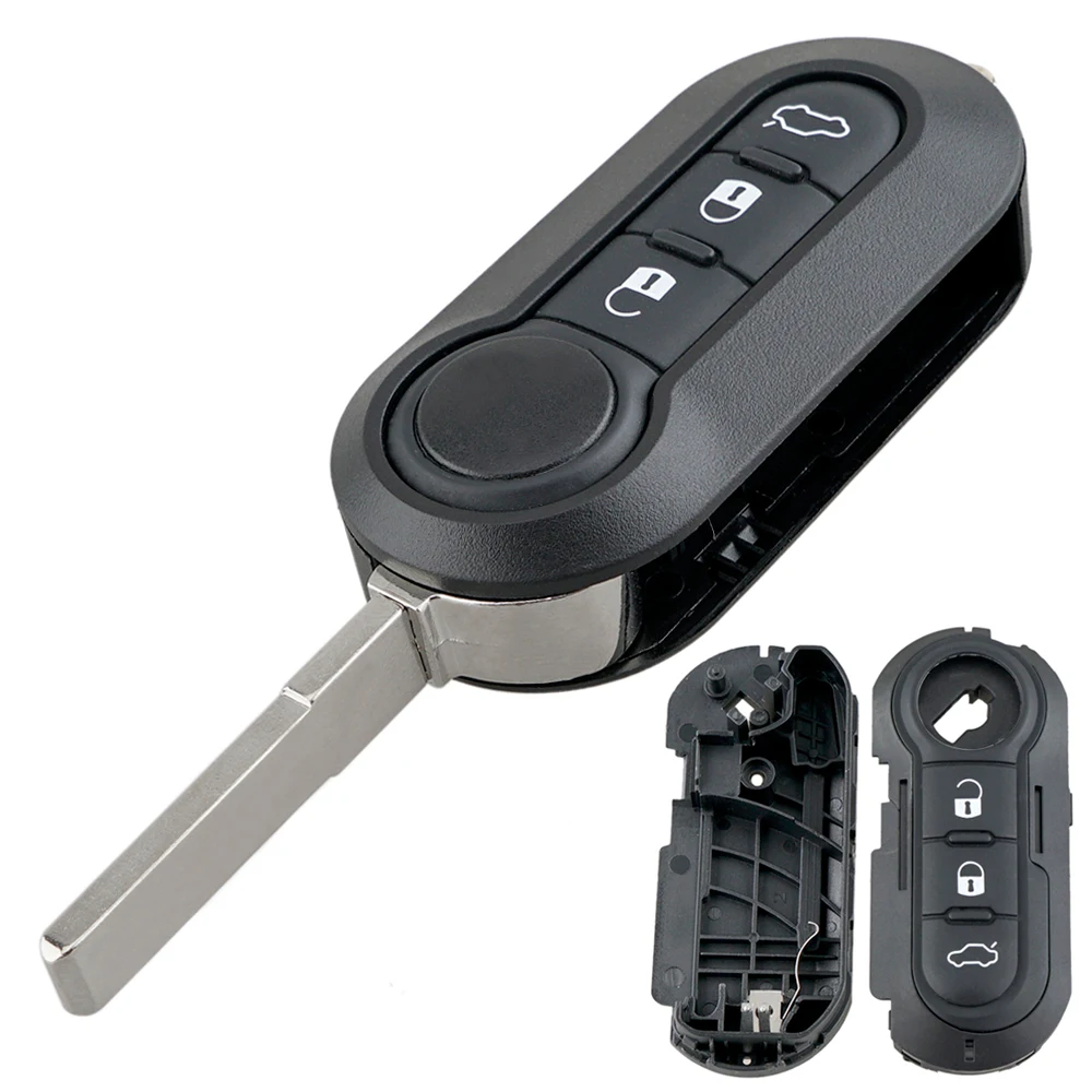 3 Buttons Car Key Remote Control Folding Housing Good Replacement Fit for Fiat 500 Pa-nda Punto Bra-vo
3 Buttons Car Key Remote Control Folding Housing Good Replacement Fit for Fiat 500 Pa-nda Punto Bra-vo