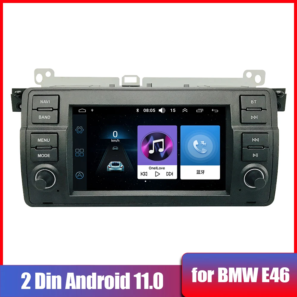

Автомагнитола 2 Din, 7 дюймов, Android 11,0, мультимедийный плеер для BMW E46 1998-2005, громкая связь, GPS, Wi-Fi, видео, аудио, FM-приемник