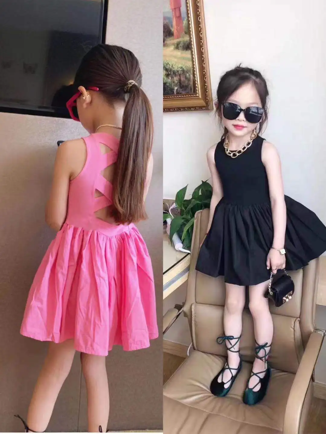 Girls Backless Dress Baby Teen Girl Fashion Black Party Retro Mini Ball Gown Dress size 5 6 8 10 12 years
Girls Backless Dress Baby Teen Girl Fashion Black Party Retro Mini Ball Gown Dress size 5 6 8 10 12 years