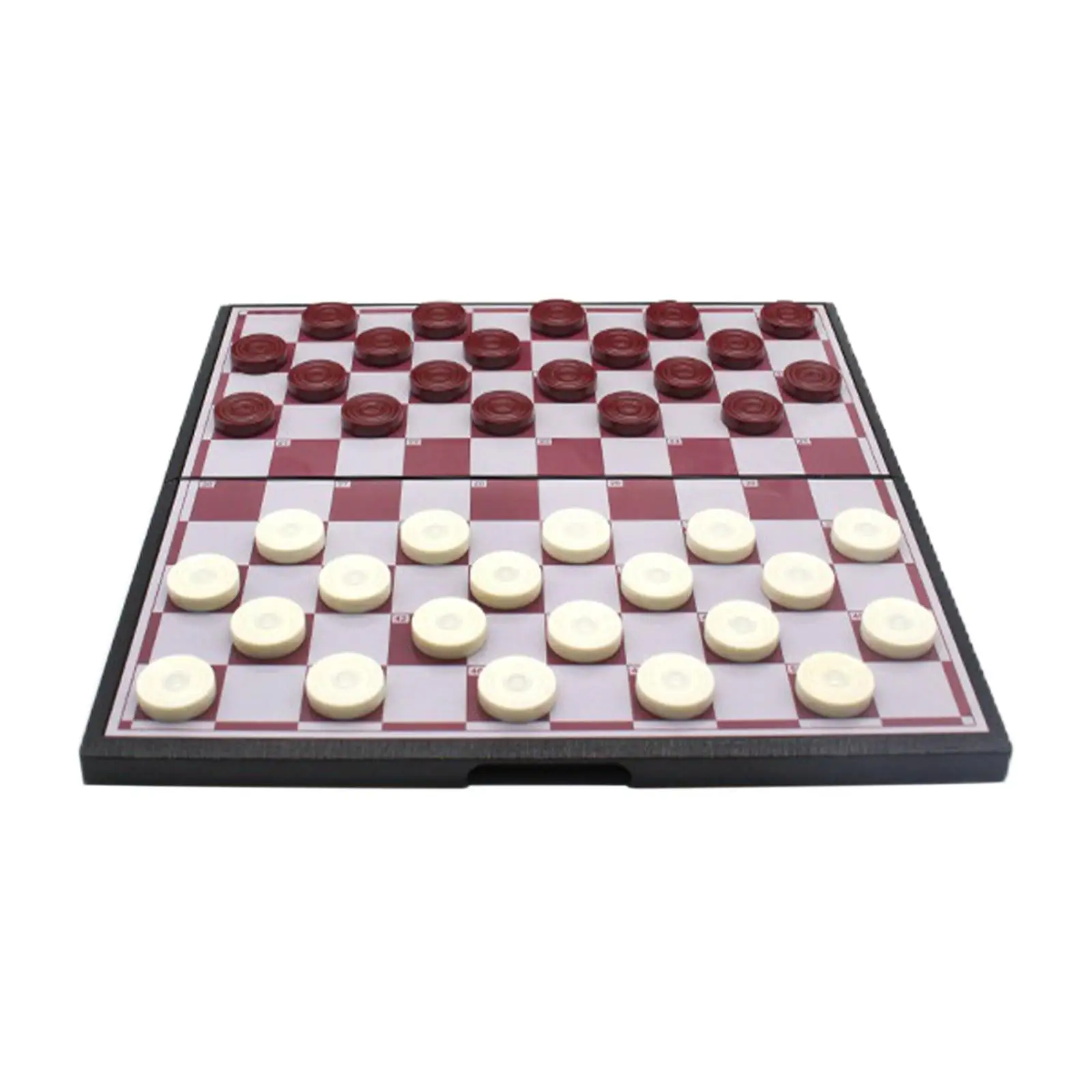 11' International Checkers Magnetic Chess Toy with Foldable Board Lightweight Draughts Game Wooden Checkers Set Checkerboard
11' International Checkers Magnetic Chess Toy with Foldable Board Lightweight Draughts Game Wooden Checkers Set Checkerboard