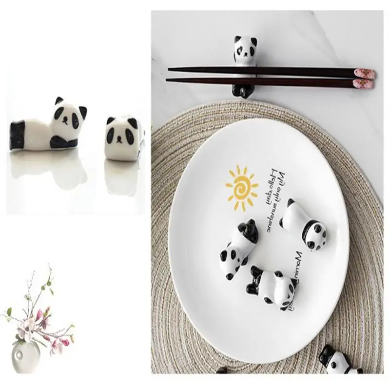 Panda Shape Chopsticks Holder Gift Stand Unique Ceramic Chopstick Rest Spoon Holder Small Decoration Kitchen Desktop Accessories
Panda Shape Chopsticks Holder Gift Stand Unique Ceramic Chopstick Rest Spoon Holder Small Decoration Kitchen Desktop Accessories