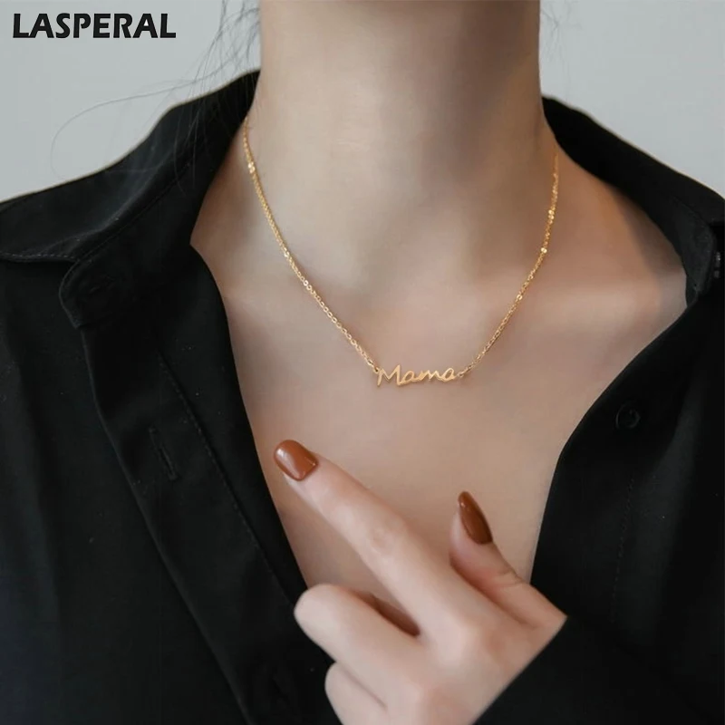 LASPERAL Mother's Day Mama Letter Heart Pendant Necklace For Women Mom Nameplate Clavicle Chain Choker Personality Jewelry Gifts
LASPERAL Mother's Day Mama Letter Heart Pendant Necklace For Women Mom Nameplate Clavicle Chain Choker Personality Jewelry Gifts