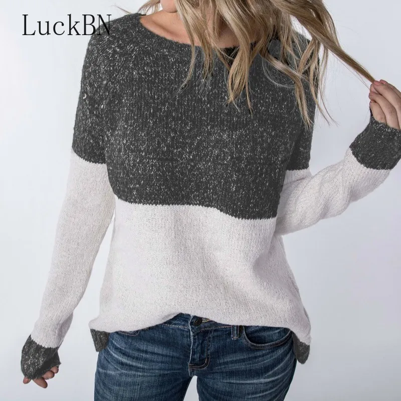 Новинка 2019, лидер продаж, свитеры LuckBN, Модный женский свитер, повседневный пуловер с длинным рукавом, топы, женская одежда, трикотажная одежд...
Новинка 2019, лидер продаж, свитеры LuckBN, Модный женский свитер, повседневный пуловер с длинным рукавом, топы, женская одежда, трикотажная одежд...
